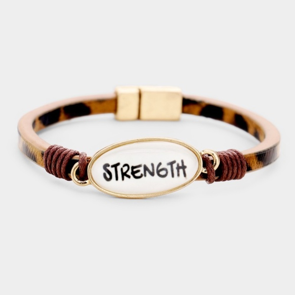 Strength message bracelet